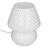 lampe champignon cara h18cm blanc