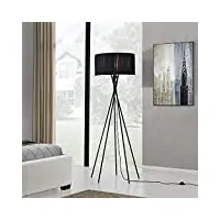 lux.pro] lampadaire - black mikado - (1 x socle e27)(155 cm x Ø 48 cm) lampe sur pied lampe de plancher lampe lampe de salon noir
