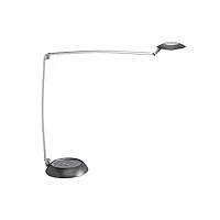 lampe de table led maulspace - lampe de table en aluminium - intensité variable - hauteur : 46 cm - 2080 lux - argenté