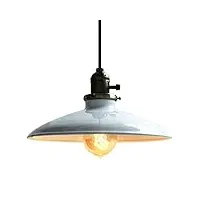 lightess suspension Éclairage luminaire en métal e27 rétro vintage classique industriel plafonnier plafond lampe abat-jour [classe énergétique a+]