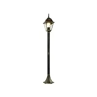 magnifique lampadaire extérieur tirol de couleur or antiqueau design rustique h:105 cm étanche ip44 1xe27 lampe sur pied idéale pour le jardin