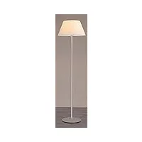 lampenlux lampadaire leigal - en nickel - blanc - gris - 165 cm de diamètre - 45 cm - avec interrupteur à tirette - e27 - 40 w