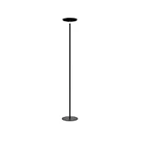 unilux leddy lampadaire led à variation d'intensité lumineuse + vasque en verre 180 x 31cm noir