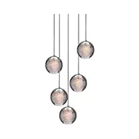 kjlars suspensions led contemporaine pendentif lampe hauteur réglable lustres adapté pour salon table à manger escalier chambre plafonniers lampe suspendue 5 lumières