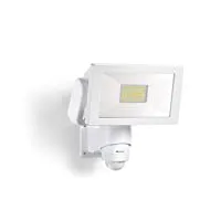 steinel projecteur led extérieur ls 300 s blanc, détecteur de mouvement 240°, 4000 k, 29,5 w, ip44, jardin et garage
