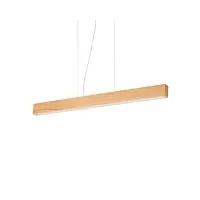 ideal lux craft plafonnier suspendu à del intégré en bois, 3000k, sans gradation