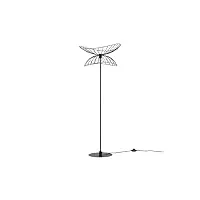vente-unique - lampadaire droit filaire - métal - h.160 cm - noir - mania
