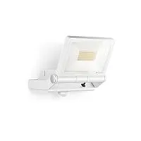 steinel projecteur led extérieur xled pro one plus s blanc, détecteur 240°, 4370 lm, spot puissant en aluminium, panneau orientable