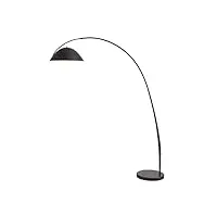 eeshha lampadaire lampadaire à intensité variable lampadaire à arc moderne avec abat-jour en métal lampe de lecture sur pied réglable avec base en marbre lampadaire pour salon lampadaire
