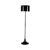 lampadaire lampe sur pied lampadaire sur pied lampadaire en métal abat-jour en aluminium nordique lampe sur pied grand lampadaire pour salon lampadaire sur pied salon ( color : black , size : 40*166cm