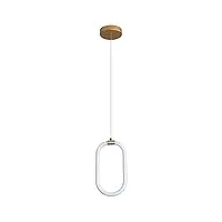 aqqwwer lampe suspendue suspension lampe de chevet anneau salon bar comptoir cuisine Éclairage géométrie personnalité lumières intérieur décor carré