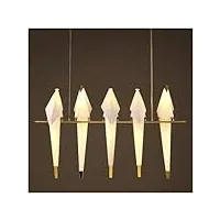 kiyah lustre led moderne lampes suspendues et lanternes luminaires de salon scandinave lustre de salle à manger, lustre industriel