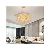 analyst lustre en cristal moderne éclairage lustres de luxe décoration de la salon lustre or 60/80/120 éclairage suspendu rond, luminaires rétro