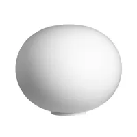 flos - glo ball basic 1 - lampe à poser - blanc/verre/polyamide/avec gradateur/h 27cm/ø 33cm