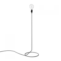 designhousestockholm - lampadaire cord - noir et blanc/h x ø 130x38cm/avec gradateur sur le câble