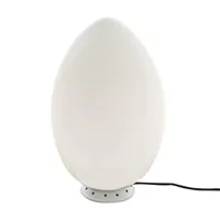 fontana arte - lamp de table uovo 2646/1 - blanc/verre/modèle intermédiaire/h x ø 44x27cm