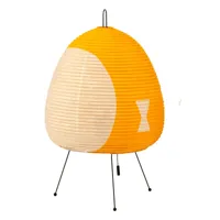 vitra - akari 1ay - lampe de table - naturel/jaune/h 43cm / ø 26cm