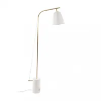 norr 11 - line one - lampadaire - blanc/socle en marbre/h: 140cm