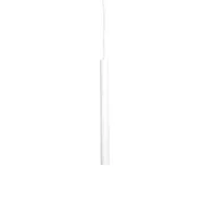 norr 11 - pipe one led - suspension - blanc/câble blanc/ø 3,5cm/ h: 40cm/80-90lm