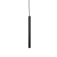 norr 11 - pipe two led - suspension - noir/câble noir/ø 3,5cm/ h: 48cm/80-90lm