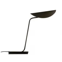 oluce - lampe de table plume 221 - bronze/anodisé/lxhxp 15x50x55cm