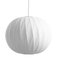 hay - suspension nelson ball crisscross bubble m - off-white/h 39,5cm / ø 48,5cm/non dimmable