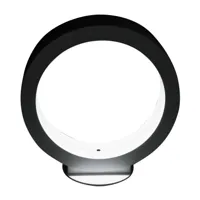 cini & nils - assolo led - lampe de table - noir/ø20cm/2800k/touch dimmer/longueur de câble 300cm