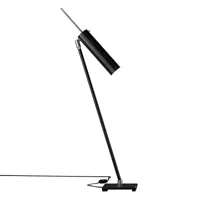 catellani & smith - lampe de table lucenera 500 - noir/fibre de carbone/h 80cm/abat-jour h24cm x ø5,6cm/structure métal/base métal 16x16cm