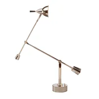 tecnolumen - eb 27 buguet - lampe de bureau - métal/nickelé/pxh 100x120cm