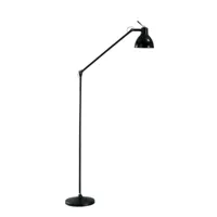 rotaliana - lampadaire luxy f1 - noir/brillant/structure noire mat/h 135cm / ø 20,4cm