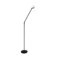 rotaliana - lampadaire luxy f1 - blanc/mat/structure noire mat/h 135cm / ø 20,4cm