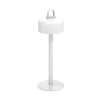 emu - lampe de table led avec batterie luciole - blanc/brillant/h x ø 30x15cm/dimmable
