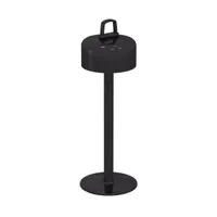 emu - lampe de table led avec batterie luciole - noir/brillant/h x ø 30x15cm/dimmable