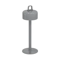 emu - lampe de table led avec batterie luciole - gris/brillant/h x ø 30x15cm/dimmable