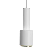 artek - suspension a110 hand grenade - blanc/laiton/revêtu par poudre/h 44cm, ø 16cm/câble blanc