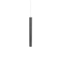 norr 11 - pipe one led - suspension - acier non traitée/câble blanc/ø 3,5cm/ h: 40cm/80-90lm