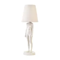 pols potten - lampe de table hiding lady - blanc/h 59cm x ø 20cm