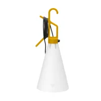 flos - lampe polyvalente d'extérieur mayday - jaune moutarde/polypropylène/h 53cm x ø 22cm