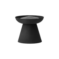 audo - lampe à huile d'extérieur meira h 13.5 cm - noir ral 9005/revêtu par poudre/hxø 13.5x16cm