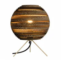 graypants - lampe de table moon - naturel/hxø 30x25cm/avec interrupteur/ douille 1xe27 led max 15w
