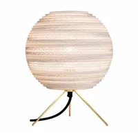 graypants - lampe de table moon - blanc/hxø 30x25cm/avec interrupteur/ douille 1xe27 led max 15w