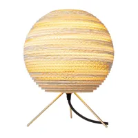 graypants - lampe de table moon - blond/hxø 30x25cm/avec interrupteur/ douille 1xe27 led max 15w