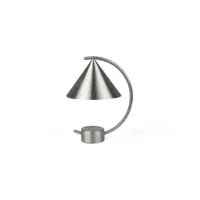 lampe de table meridian - acier brossé