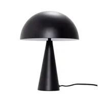 lampe de table en métal noir mush