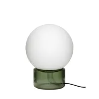 lampe de table en verre vert sphere