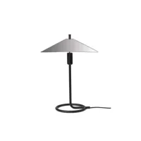 lampe de table filo carrée - noir/mirroir poli