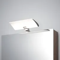 emuca spot led pour miroir de salle de bain aries (ac 230v 50hz), 7 w, chromé, plastique et aluminium