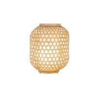 lampe bambou 30.5 cm naturel cannage