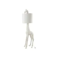 paris prix - lampadaire design girafe kurtis 179cm blanc