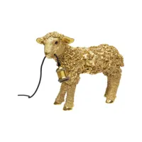 lampe mouton doré fleurs